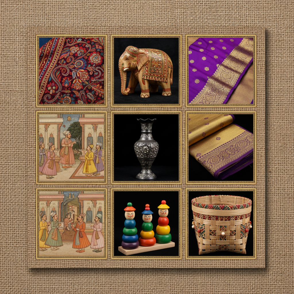 various Indian handcrafts that can be used to decor and bring live the interiors of your home